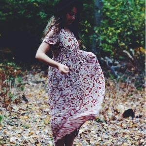 Bright Flowery Babydoll Dress